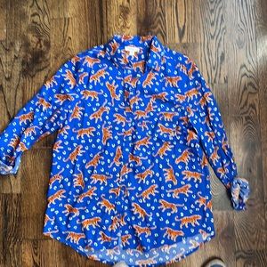 Tiger button down shirt